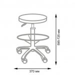 Стул мастера "АСТЕК" высокий с опорой для ног